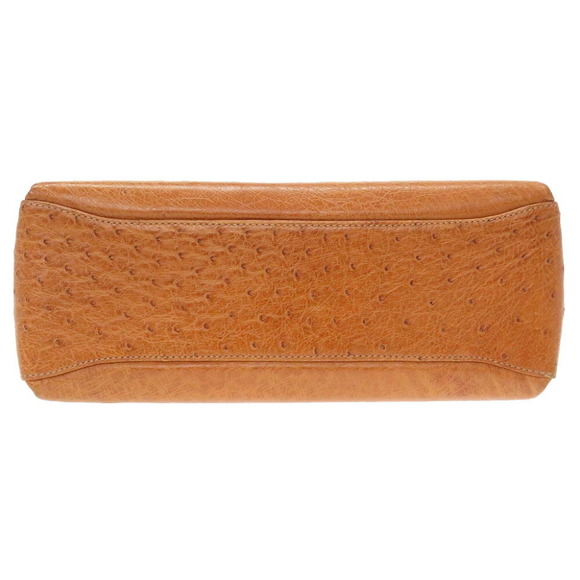 Gucci Ostrich Handbag Brown - Picture 3 of 10